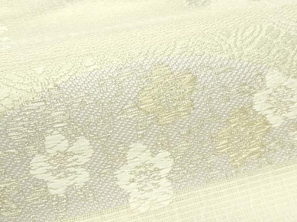 平和屋着物＊夏物　六通柄袋帯　唐織　立波菊花文　金銀糸　正絹　逸品　未使用　CABL5264rv