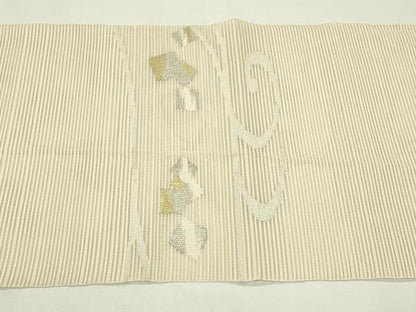 平和屋着物＊夏物　八寸名古屋帯　絽綴れ　流水箔散らし　正絹　逸品　CABL5269rv
