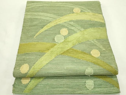 平和屋着物＊夏物　八寸名古屋帯　露芝文　正絹　逸品　CABL5271rv