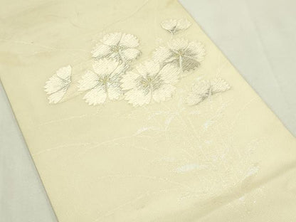 平和屋着物＊夏物　九寸開き名古屋帯　唐織　撫子　金銀糸　正絹　逸品　CABL5280rv