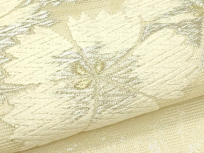 平和屋着物＊夏物　九寸開き名古屋帯　唐織　撫子　金銀糸　正絹　逸品　CABL5280rv