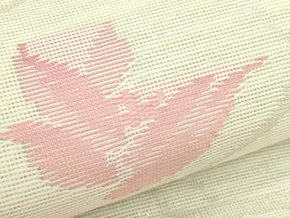 平和屋着物＊夏物　六通柄袋帯　色紙重ね花文　銀糸　CABL5293rv