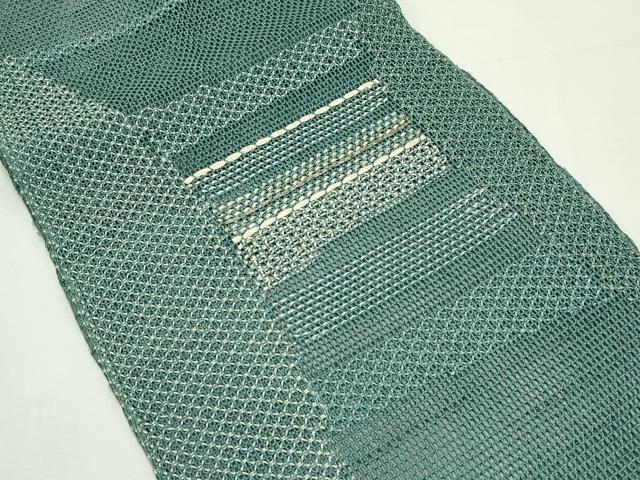 平和屋着物＊夏物　八寸名古屋帯　羅　抽象文　金銀糸　正絹　逸品　CABL5302rv