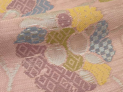平和屋着物＊夏物　六通柄　本袋帯　更紗花文　銀糸　正絹　逸品　CABL5306rv