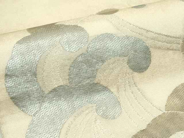 平和屋着物＊夏物　太鼓柄袋帯　立波文　金銀糸　正絹　逸品　CABL5319rv