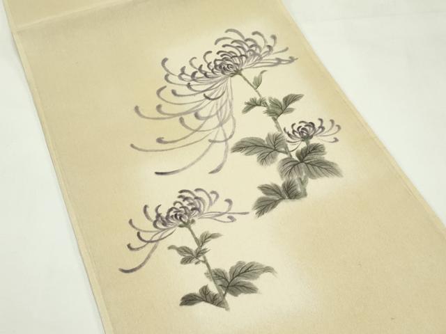 平和屋着物＊夏物　太鼓柄袋帯　手描き　乱菊　正絹　逸品　CABL5327rv