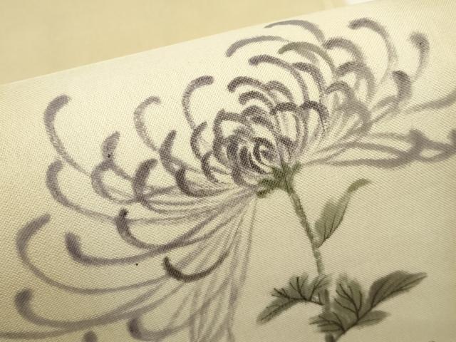 平和屋着物＊夏物　太鼓柄袋帯　手描き　乱菊　正絹　逸品　CABL5327rv