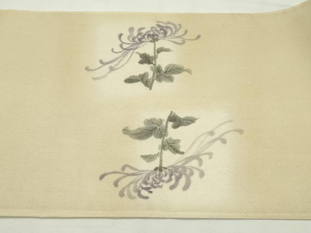 平和屋着物＊夏物　太鼓柄袋帯　手描き　乱菊　正絹　逸品　CABL5327rv