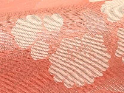 平和屋着物＊夏物　太鼓柄　本袋帯　草花文　銀糸　正絹　逸品　未使用　CABL5328rv