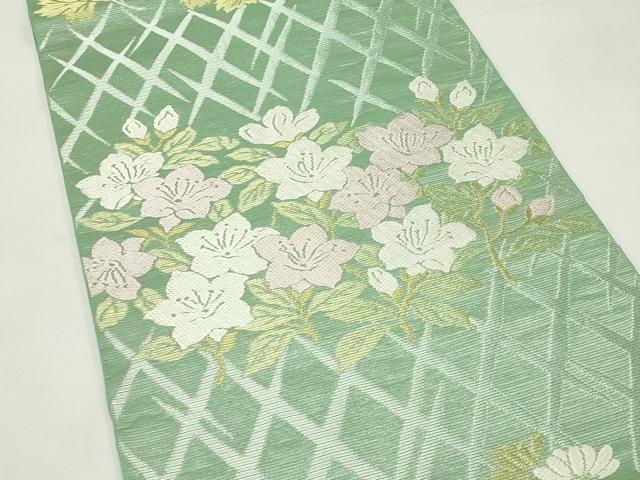 平和屋着物＊夏物　西陣　川島織物　六通柄　本袋帯　唐織　菊　桔梗　金銀糸　正絹　逸品　CABL5330rv