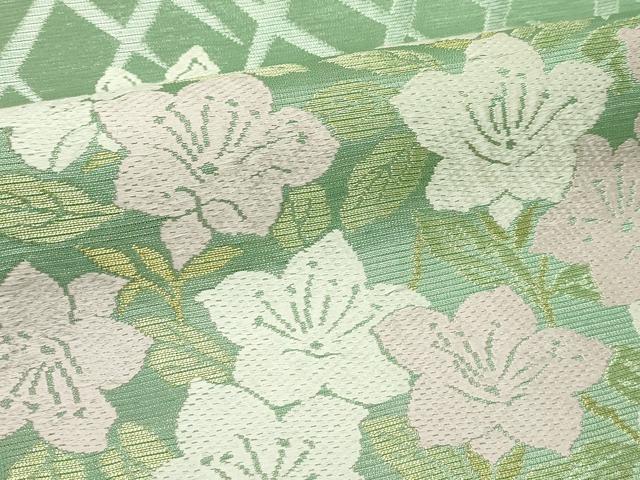 平和屋着物＊夏物　西陣　川島織物　六通柄　本袋帯　唐織　菊　桔梗　金銀糸　正絹　逸品　CABL5330rv