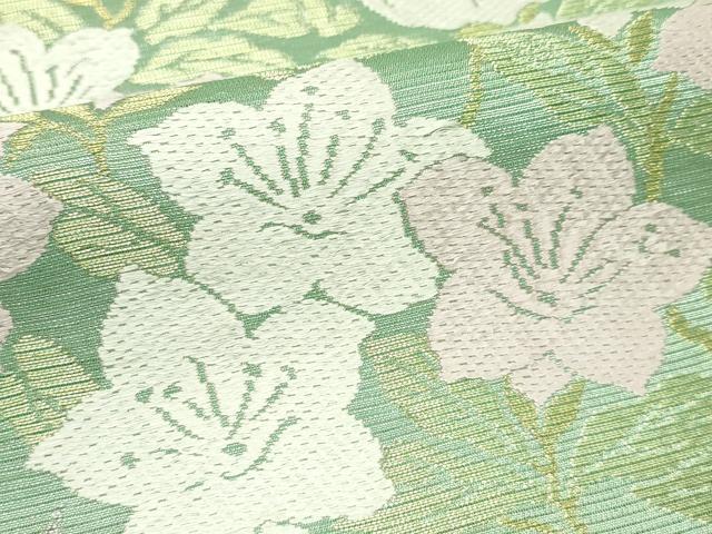 平和屋着物＊夏物　西陣　川島織物　六通柄　本袋帯　唐織　菊　桔梗　金銀糸　正絹　逸品　CABL5330rv