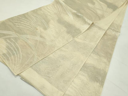 平和屋着物＊夏物　六通柄　本袋帯　草木文　銀糸　正絹　逸品　未使用　CABL5336rv