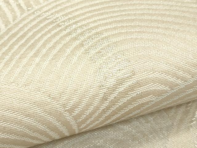 平和屋着物＊夏物　六通柄袋帯　抽象文　銀糸　正絹　逸品　CABL5338rv