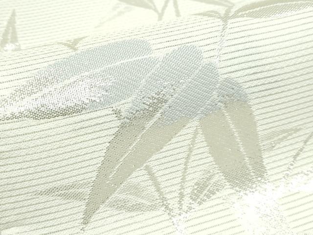 平和屋着物＊夏物　六通柄　京袋帯　流水草木文　銀糸　未使用　CABL5345rv