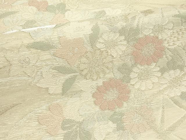平和屋着物＊夏物　六通柄袋帯　すず風　籬秋草文　金銀糸　正絹　逸品　CABL5365rv