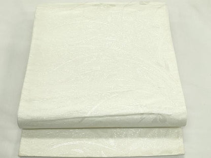 平和屋着物＊夏物　六通柄袋帯　草花文　銀糸　CABL5368rv