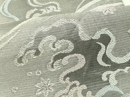 平和屋着物＊夏物　六通柄袋帯　竜田川　銀糸　正絹　逸品　CABL5372rv
