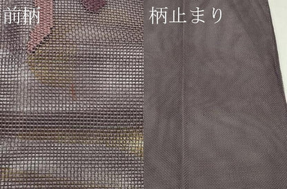 平和屋着物＊夏物　太鼓柄袋帯　渡り橋　正絹　逸品　CABL5377rv