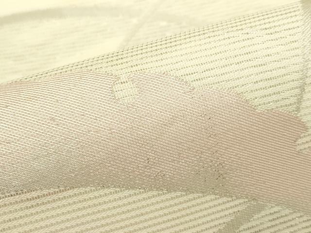 平和屋着物＊夏物　六通柄袋帯　雪芝文　銀糸　正絹　逸品　未使用　CABL5381rv