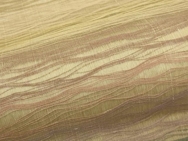平和屋着物＊夏物　全通柄袋帯　櫛織　横段文　正絹　逸品　CABL5389rv