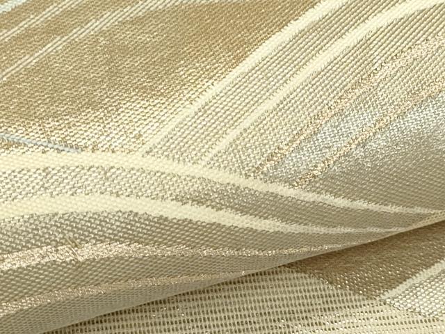 平和屋着物＊夏物　六通柄袋帯　立波文　金糸　正絹　逸品　CABL5391rv