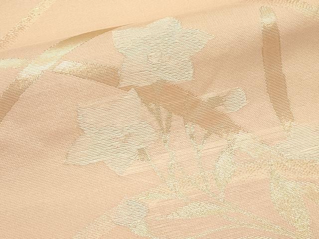 平和屋着物＊夏物　六通柄袋帯　草花文　金銀糸　正絹　逸品　CABL5393rv