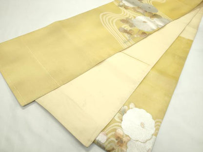 平和屋着物＊夏物　太鼓柄袋帯　菊　金銀糸　正絹　逸品　CABL5395rv
