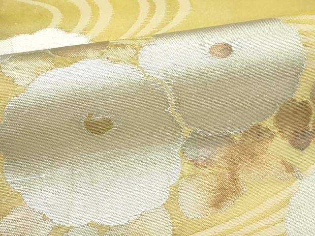 平和屋着物＊夏物　太鼓柄袋帯　菊　金銀糸　正絹　逸品　CABL5395rv
