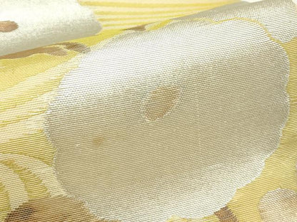 平和屋着物＊夏物　太鼓柄袋帯　菊　金銀糸　正絹　逸品　CABL5395rv