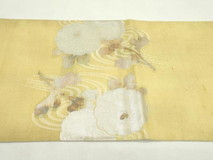 平和屋着物＊夏物　太鼓柄袋帯　菊　金銀糸　正絹　逸品　CABL5395rv