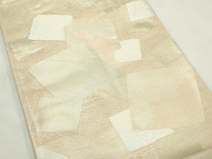 平和屋着物＊夏物　六通柄袋帯　色紙重ね　金銀糸　正絹　逸品　CABL5398rv