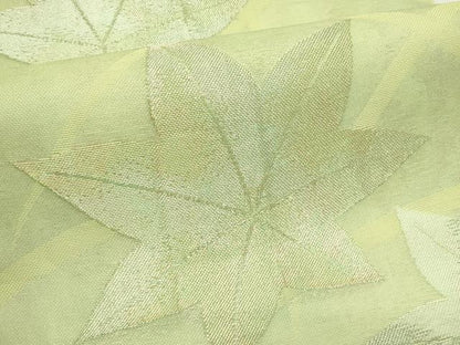 平和屋着物＊夏物　六通柄袋帯　芝草楓文　金銀糸　正絹　逸品　CABL5400rv