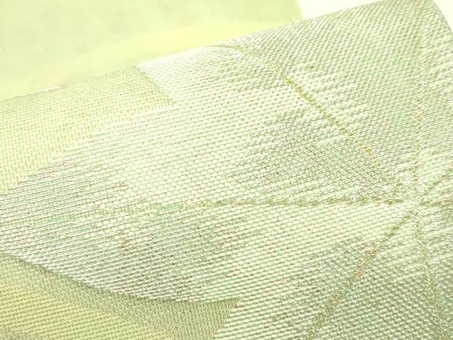 平和屋着物＊夏物　六通柄袋帯　芝草楓文　金銀糸　正絹　逸品　CABL5400rv