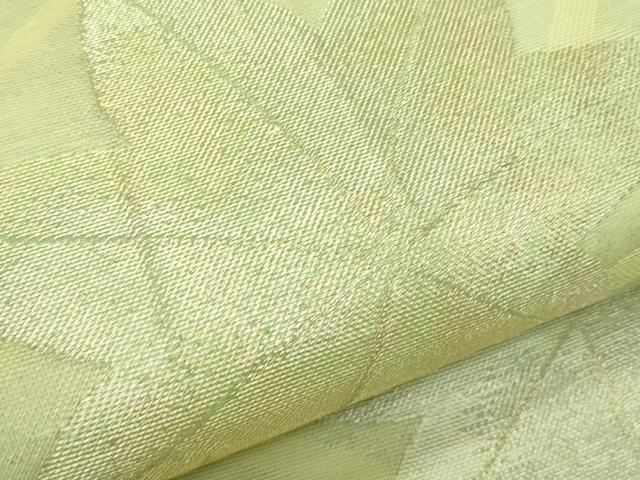 平和屋着物＊夏物　六通柄袋帯　芝草楓文　金銀糸　正絹　逸品　CABL5400rv