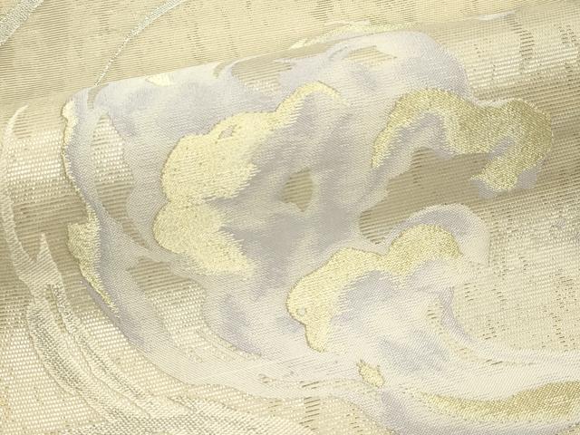 平和屋着物＊夏物　六通柄袋帯　立波丸文　金銀糸　正絹　逸品　CABL5405rv