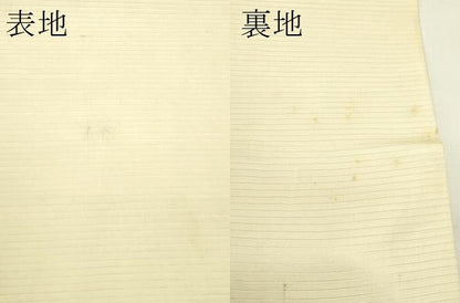 平和屋着物＊夏物　アンティーク　大正ロマン　丸帯　引き抜き帯　唐織　花筏文　銀糸　正絹　逸品　CABL5406rv