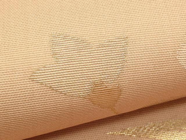 平和屋着物＊夏物　六通柄袋帯　桔梗　金糸　正絹　逸品　CABL5411rv
