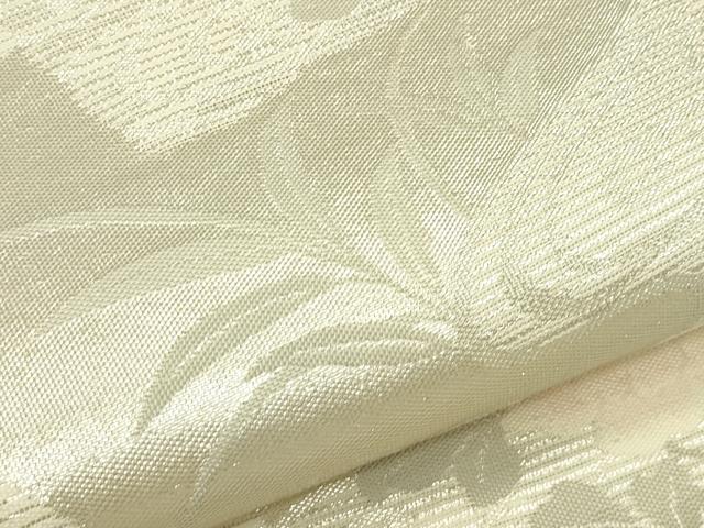 平和屋着物＊夏物　六通柄袋帯　色紙重ね秋草文　銀糸　正絹　逸品　CABL5424rv