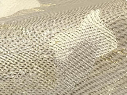平和屋着物＊夏物　六通柄袋帯　すず風　立波千鳥文　金銀糸　正絹　逸品　CABL5426rv