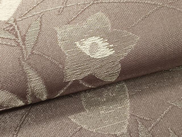 平和屋着物＊夏物　六通柄袋帯　芝草桔梗文　銀糸　正絹　逸品　未使用　CABL5427CABL5427rv
