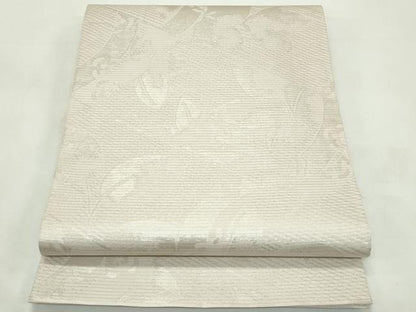 平和屋着物＊夏物　西陣　川島織物　六通柄　本袋帯　草花文　銀糸　正絹　逸品　CABL5431rv