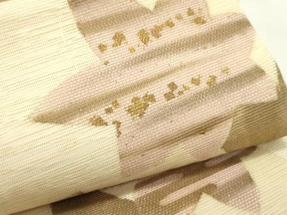 平和屋着物＊夏物　太鼓柄袋帯　楓　金彩　正絹　逸品　CABL5437rv