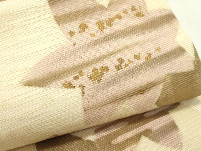 平和屋着物＊夏物　太鼓柄袋帯　楓　金彩　正絹　逸品　CABL5437rv