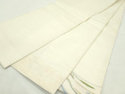 平和屋着物＊夏物　太鼓柄袋帯　絽綴れ　抽象文　金銀糸　正絹　逸品　未使用　CABL5444rv