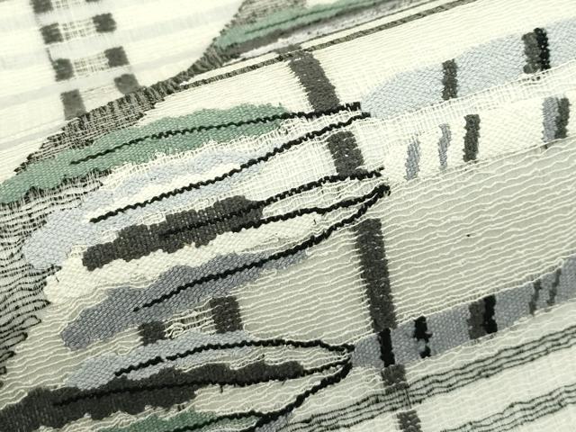 平和屋着物＊夏物　太鼓柄袋帯　すくい織　成り物　正絹　逸品　CABL5449rv