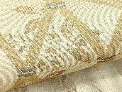平和屋着物＊夏物　太鼓柄袋帯　籬草木文　正絹　逸品　CABL5452rv