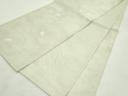 平和屋着物＊夏物　六通柄袋帯　花唐草文　銀糸　正絹　逸品　CABL5456rv