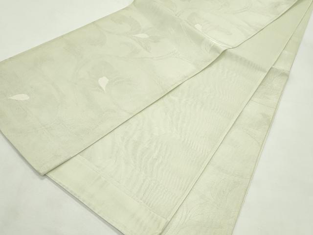 平和屋着物＊夏物　六通柄袋帯　花唐草文　銀糸　正絹　逸品　CABL5456rv