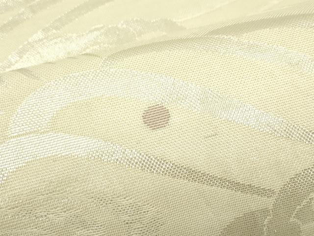 平和屋着物＊夏物　六通柄袋帯　立波文　銀糸　正絹　逸品　CABL5465rv
